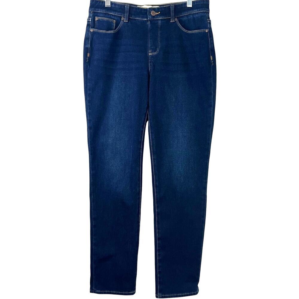 Soft Surroundings Women's Casual Blue Denim Jeans Pull-On Minimalist Size Medium